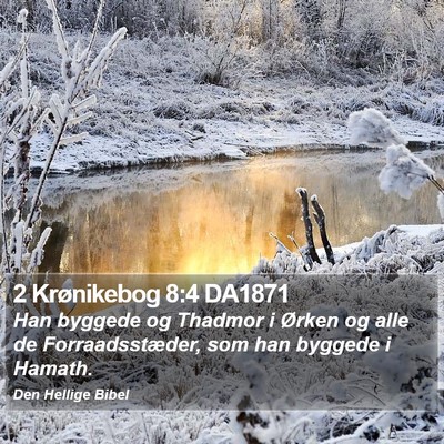 2 Krønikebog 8:4 DA1871 Bible Verse Image