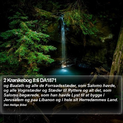2 Krønikebog 8:6 DA1871 Bible Verse Image