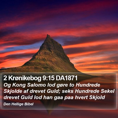 2 Krønikebog 9:15 DA1871 Bible Verse Image
