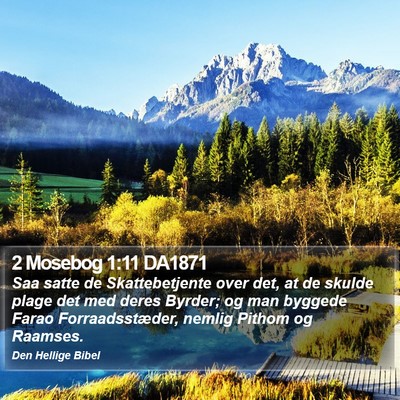 2 Mosebog 1:11 DA1871 Bible Verse Image