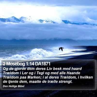 2 Mosebog 1:14 DA1871 Bible Verse Image