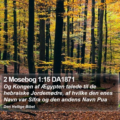 2 Mosebog 1:15 DA1871 Bible Verse Image
