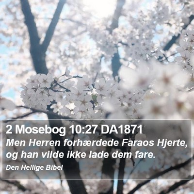 2 Mosebog 10:27 DA1871 Bible Verse Image