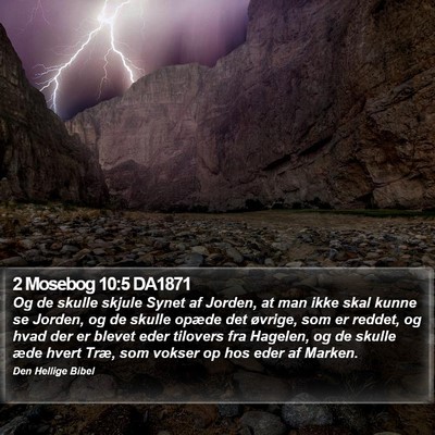 2 Mosebog 10:5 DA1871 Bible Verse Image