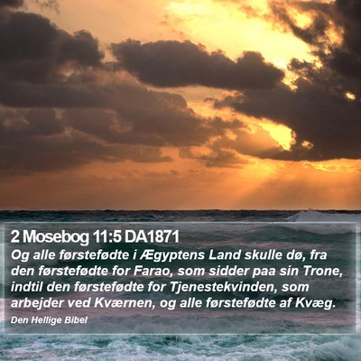 2 Mosebog 11:5 DA1871 Bible Verse Image
