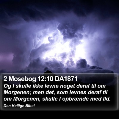 2 Mosebog 12:10 DA1871 Bible Verse Image