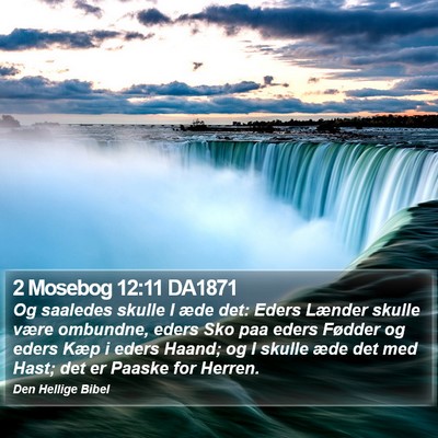 2 Mosebog 12:11 DA1871 Bible Verse Image