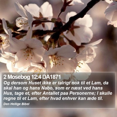 2 Mosebog 12:4 DA1871 Bible Verse Image