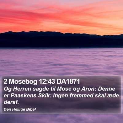 2 Mosebog 12:43 DA1871 Bible Verse Image