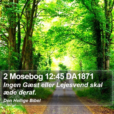 2 Mosebog 12:45 DA1871 Bible Verse Image