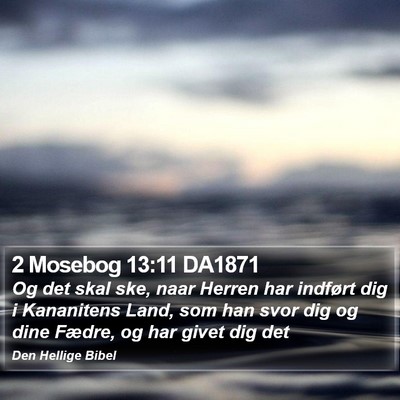 2 Mosebog 13:11 DA1871 Bible Verse Image