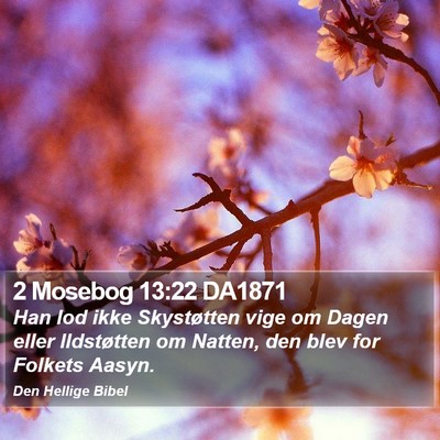 2 Mosebog 13:22 DA1871 Bible Verse Image