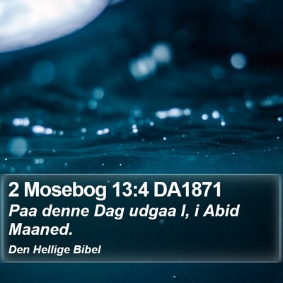 2 Mosebog 13:4 DA1871 Bible Verse Image