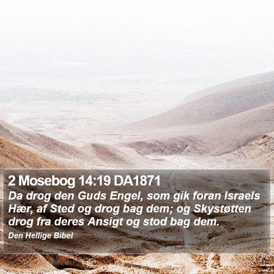 2 Mosebog 14:19 DA1871 Bible Verse Image