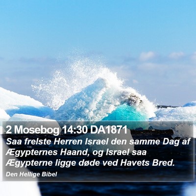 2 Mosebog 14:30 DA1871 Bible Verse Image