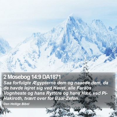 2 Mosebog 14:9 DA1871 Bible Verse Image