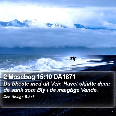 2 Mosebog 15:10 DA1871 Bible Verse Image