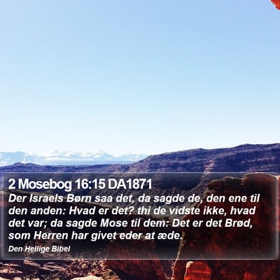 2 Mosebog 16:15 DA1871 Bible Verse Image