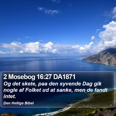 2 Mosebog 16:27 DA1871 Bible Verse Image