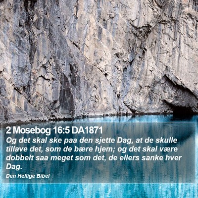 2 Mosebog 16:5 DA1871 Bible Verse Image