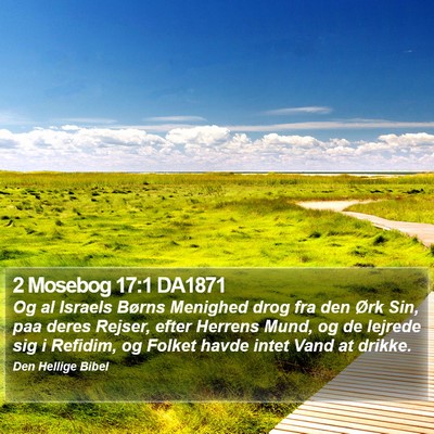 2 Mosebog 17:1 DA1871 Bible Verse Image