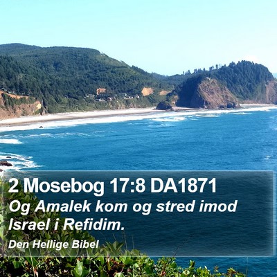 2 Mosebog 17:8 DA1871 Bible Verse Image