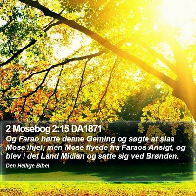 2 Mosebog 2:15 DA1871 Bible Verse Image