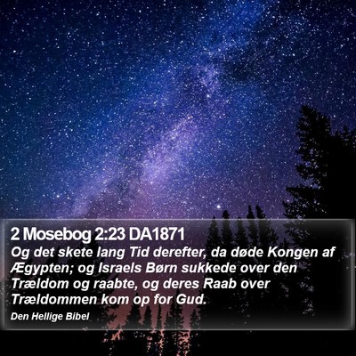 2 Mosebog 2:23 DA1871 Bible Verse Image