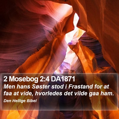 2 Mosebog 2:4 DA1871 Bible Verse Image