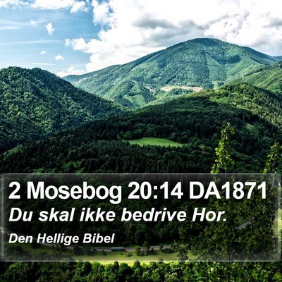 2 Mosebog 20:14 DA1871 Bible Verse Image