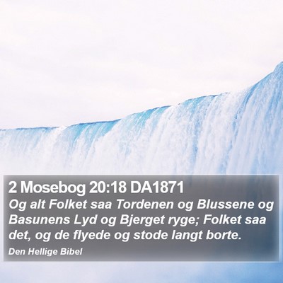 2 Mosebog 20:18 DA1871 Bible Verse Image