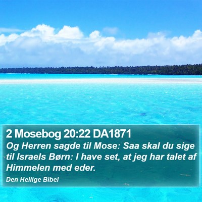 2 Mosebog 20:22 DA1871 Bible Verse Image
