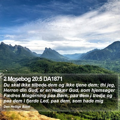 2 Mosebog 20:5 DA1871 Bible Verse Image