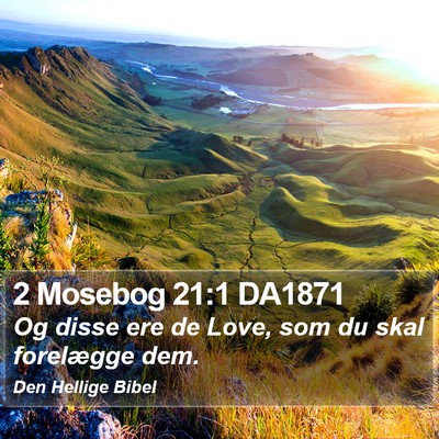 2 Mosebog 21:1 DA1871 Bible Verse Image