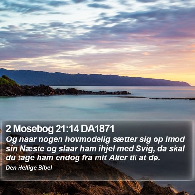 2 Mosebog 21:14 DA1871 Bible Verse Image