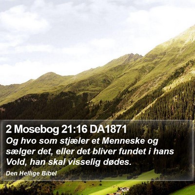 2 Mosebog 21:16 DA1871 Bible Verse Image