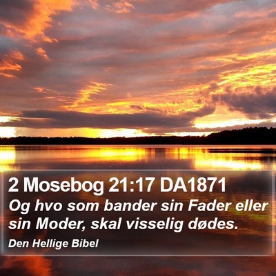 2 Mosebog 21:17 DA1871 Bible Verse Image