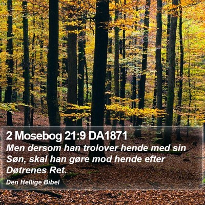 2 Mosebog 21:9 DA1871 Bible Verse Image