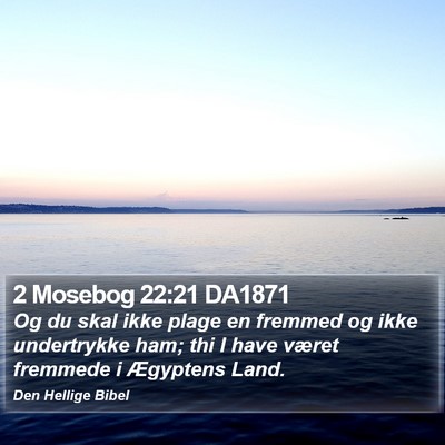 2 Mosebog 22:21 DA1871 Bible Verse Image