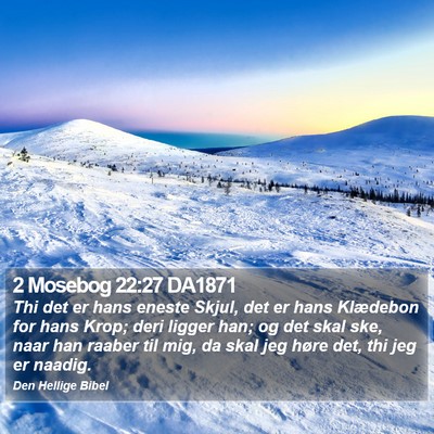 2 Mosebog 22:27 DA1871 Bible Verse Image
