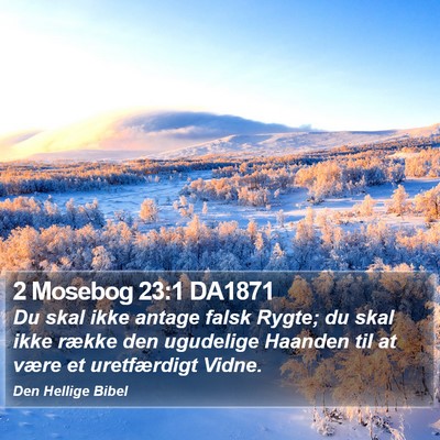 2 Mosebog 23:1 DA1871 Bible Verse Image
