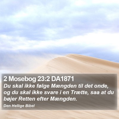 2 Mosebog 23:2 DA1871 Bible Verse Image