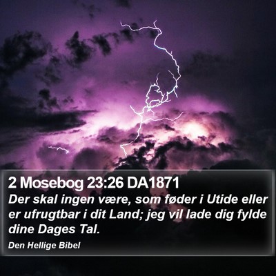 2 Mosebog 23:26 DA1871 Bible Verse Image