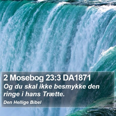 2 Mosebog 23:3 DA1871 Bible Verse Image
