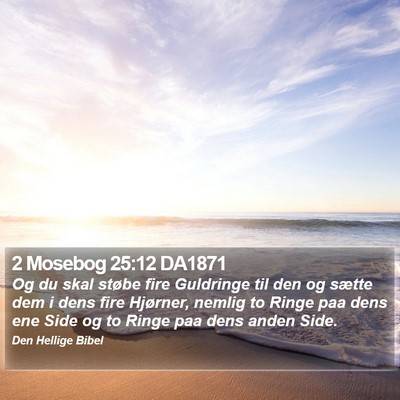 2 Mosebog 25:12 DA1871 Bible Verse Image