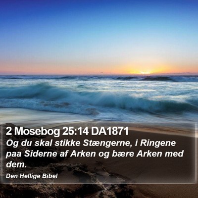 2 Mosebog 25:14 DA1871 Bible Verse Image