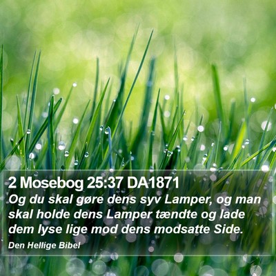 2 Mosebog 25:37 DA1871 Bible Verse Image