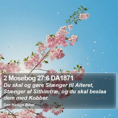 2 Mosebog 27:6 DA1871 Bible Verse Image