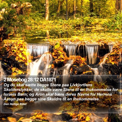 2 Mosebog 28:12 DA1871 Bible Verse Image