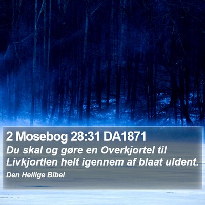 2 Mosebog 28:31 DA1871 Bible Verse Image
